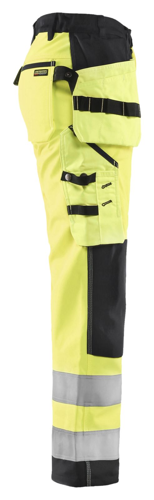 Blaklader High Vis Dames Werkbroeken 71672517 softshell fluo geel-zwart(3399)