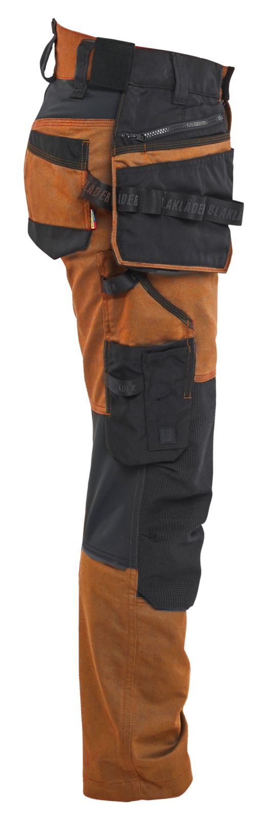 Blaklader Ambacht Striker Dames Werkbroeken 71701149 stretch roest-zwart(4099)