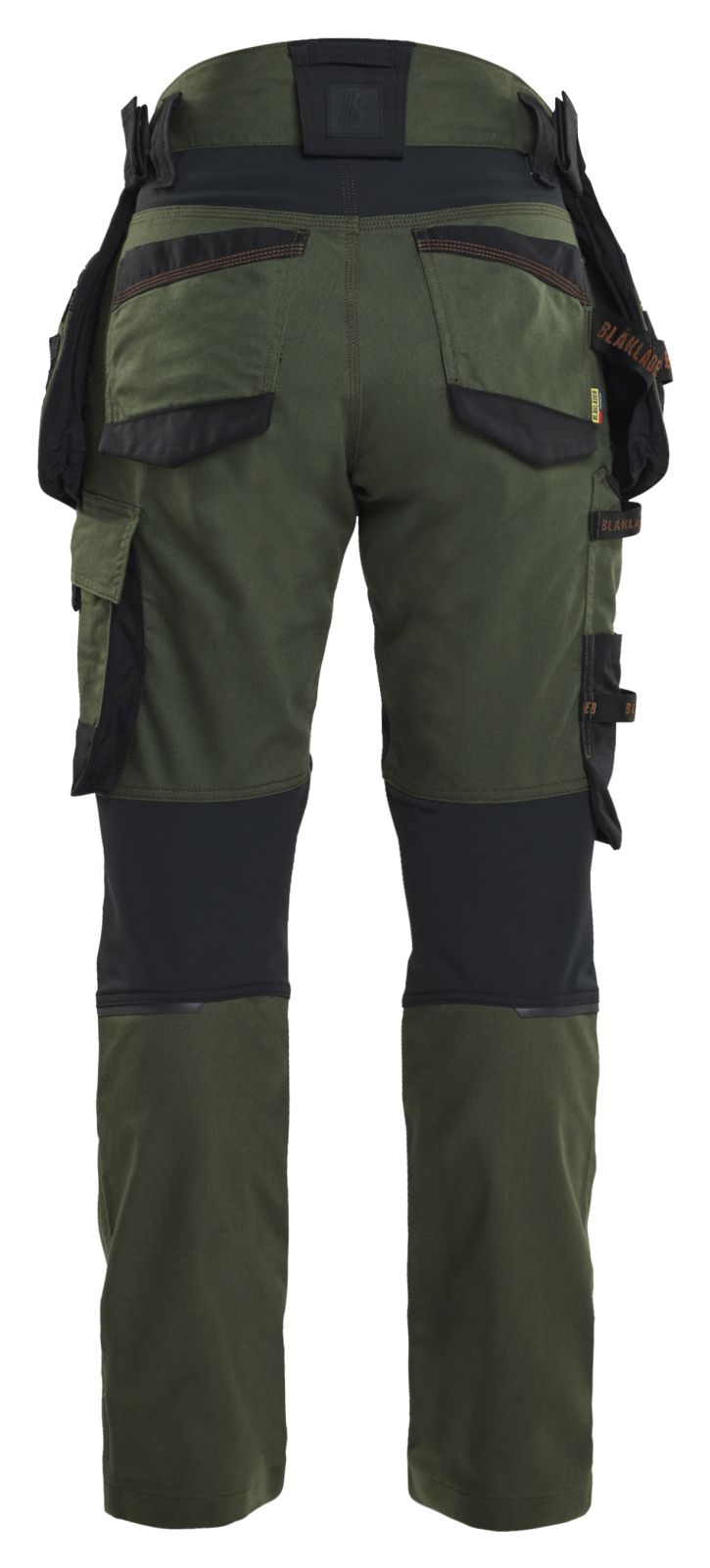 Blaklader Dames Striker Werkbroeken 71701149 dames 4-weg stretch woudgroen-roestbruin(4240)