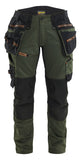 Blaklader Dames Striker Werkbroek 71701149 dames 4-weg stretch woudgroen-roestbruin(4240)
