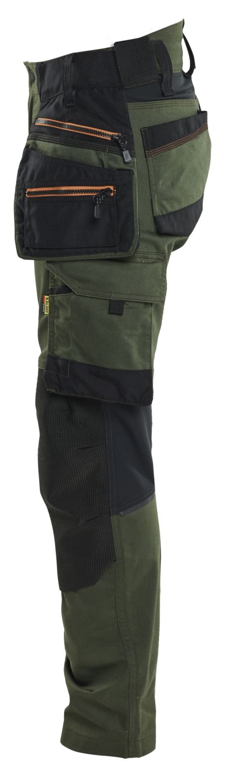 Blaklader Dames Striker Werkbroeken 71701149 dames 4-weg stretch woudgroen-roestbruin(4240)