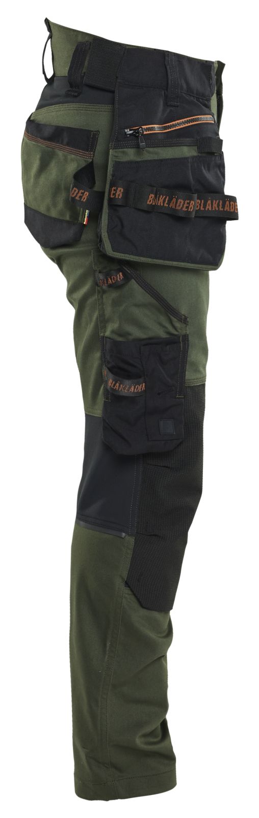 Blaklader Dames Striker Werkbroek 71701149 dames 4-weg stretch woudgroen-roestbruin(4240)