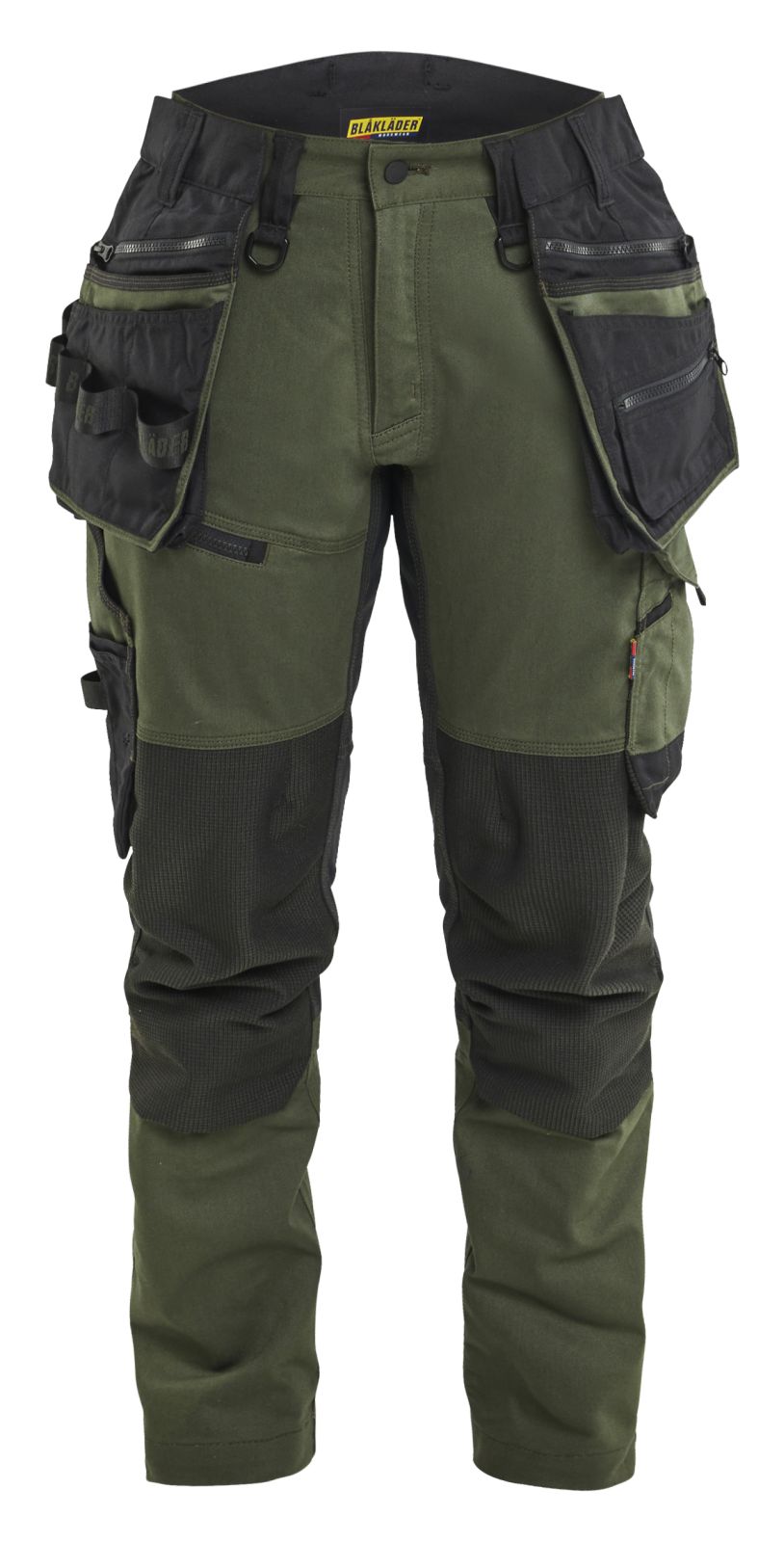 Blaklader Dames Striker Werkbroeken 71701149 dames 4-weg stretch donker herfstgroen-zwart(4298)