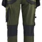Blaklader Dames Striker Werkbroeken 71701149 dames 4-weg stretch donker herfstgroen-zwart(4298)