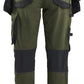 Blaklader Dames Striker Werkbroeken 71701149 dames 4-weg stretch donker herfstgroen-zwart(4298)