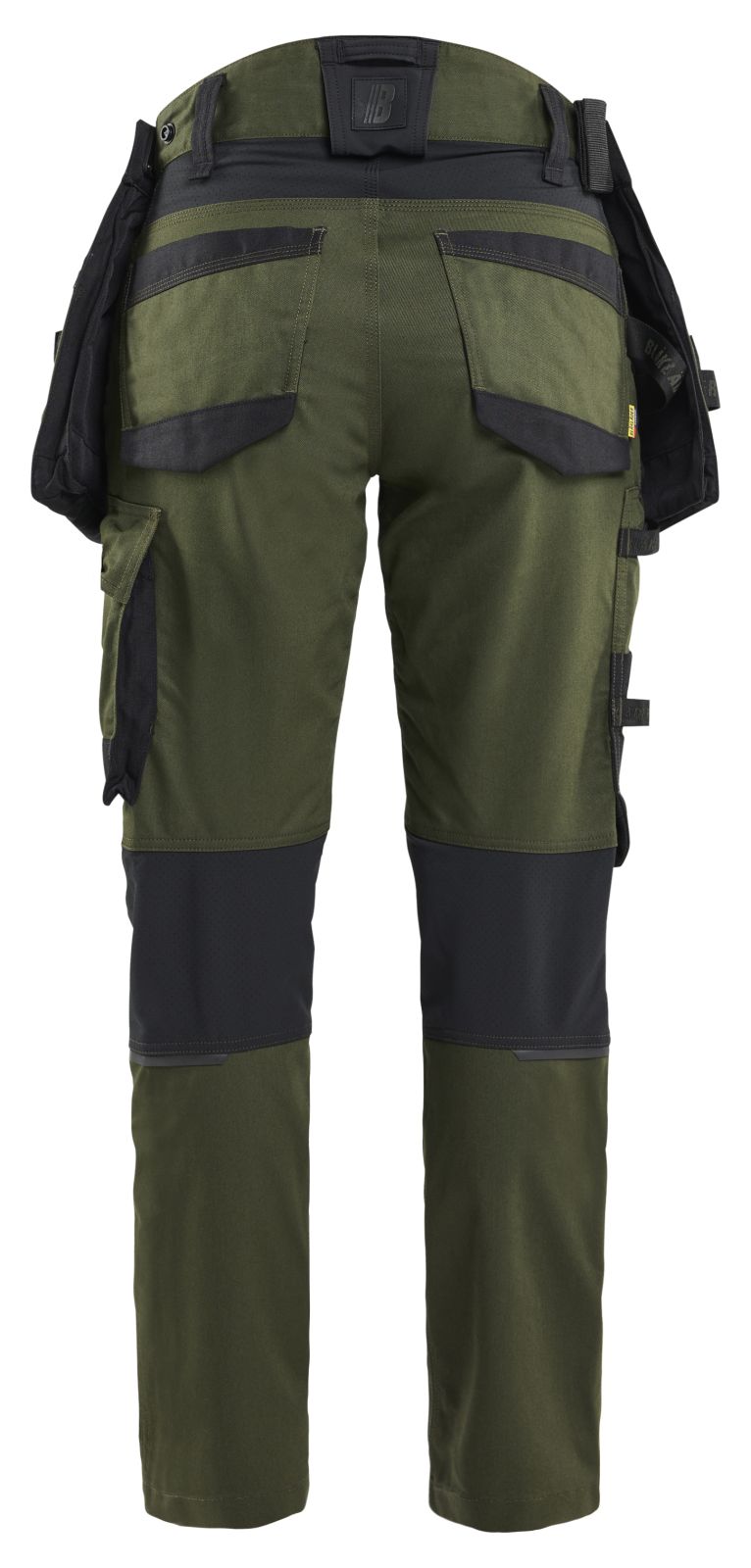 Blaklader Dames Striker Werkbroek 71701149 dames 4-weg stretch donker herfstgroen-zwart(4298)