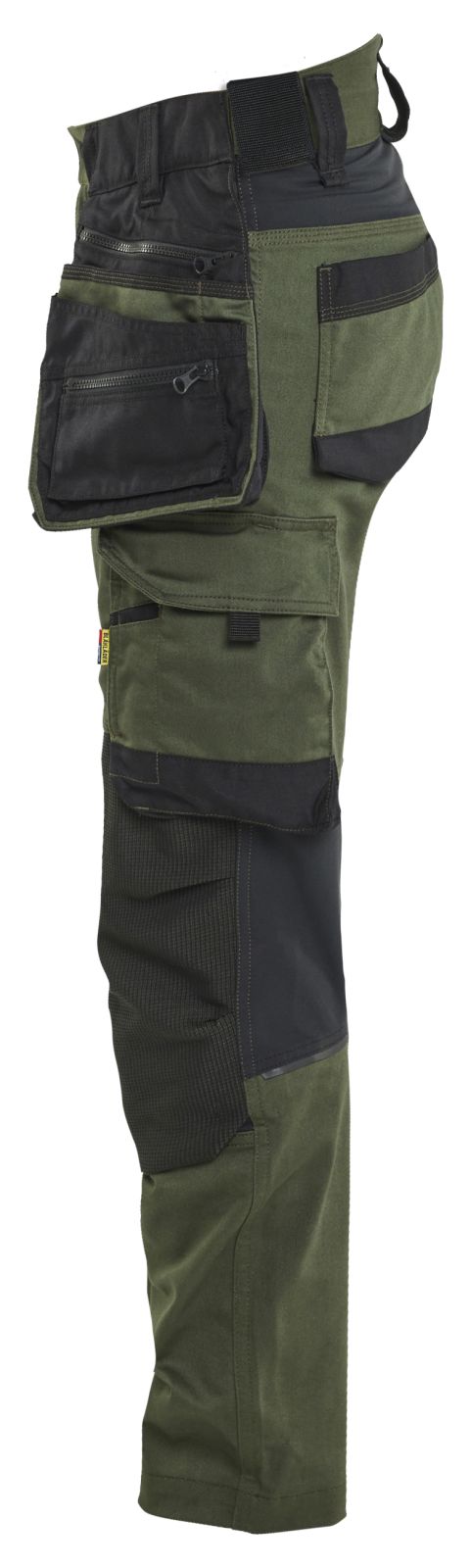 Blaklader Dames Striker Werkbroek 71701149 dames 4-weg stretch donker herfstgroen-zwart(4298)