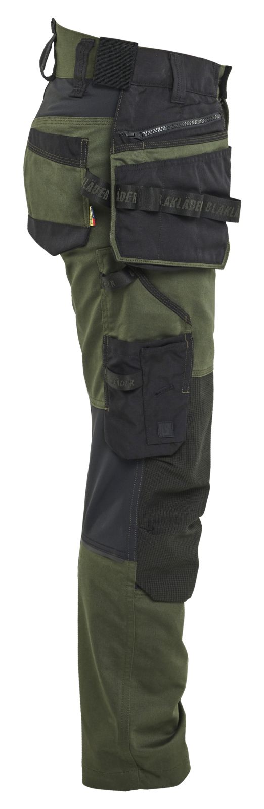 Blaklader Dames Striker Werkbroeken 71701149 dames 4-weg stretch donker herfstgroen-zwart(4298)