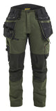 Blaklader Dames Striker Werkbroeken 71701149 dames 4-weg stretch donker herfstgroen-zwart(4298)