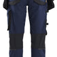 Blaklader Dames Striker Werkbroeken 71701149 dames 4-weg stretch donker marineblauw-zwart(8699)