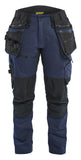 Blaklader Dames Striker Werkbroek 71701149 dames 4-weg stretch donker marineblauw-zwart(8699)
