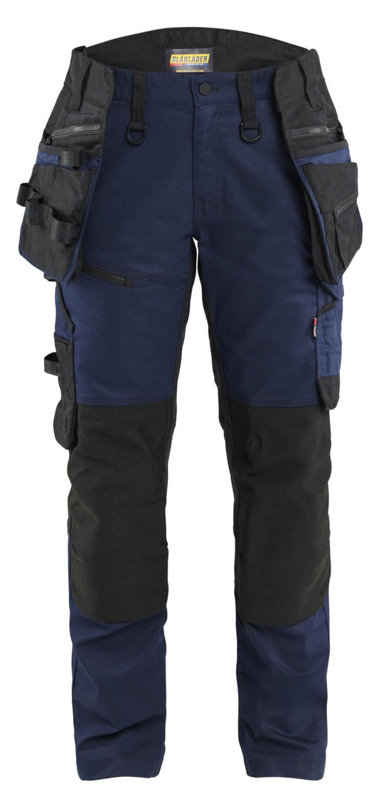 Blaklader Dames Striker Werkbroek 71701149 dames 4-weg stretch donker marineblauw-zwart(8699)