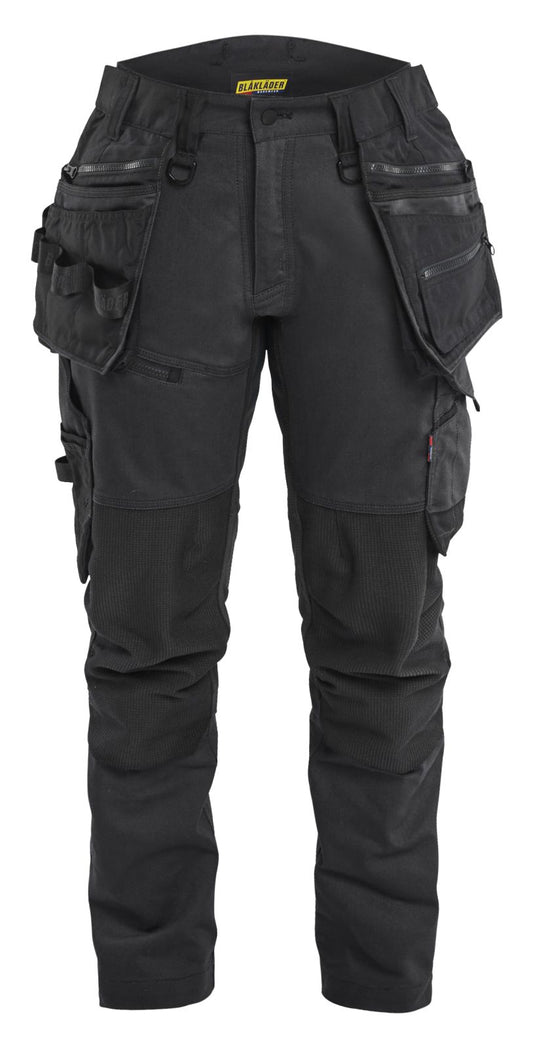 Blaklader Dames Striker Werkbroek 71701149 dames 4-weg stretch zwart(9999)