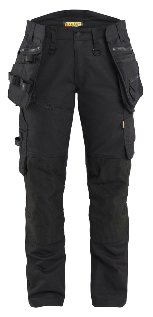 Blaklader Dames Striker Werkbroeken 71701149 dames 4-weg stretch zwart(9999)