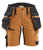 Blaklader Dames Striker Short 71751149 2-weg stretch afneembare gereedschapszakken roest-zwart(4099)