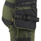 Blaklader Dames Striker Short 71751149 2-weg stretch afneembare gereedschapszakken donker herfstgroen-zwart(4298)