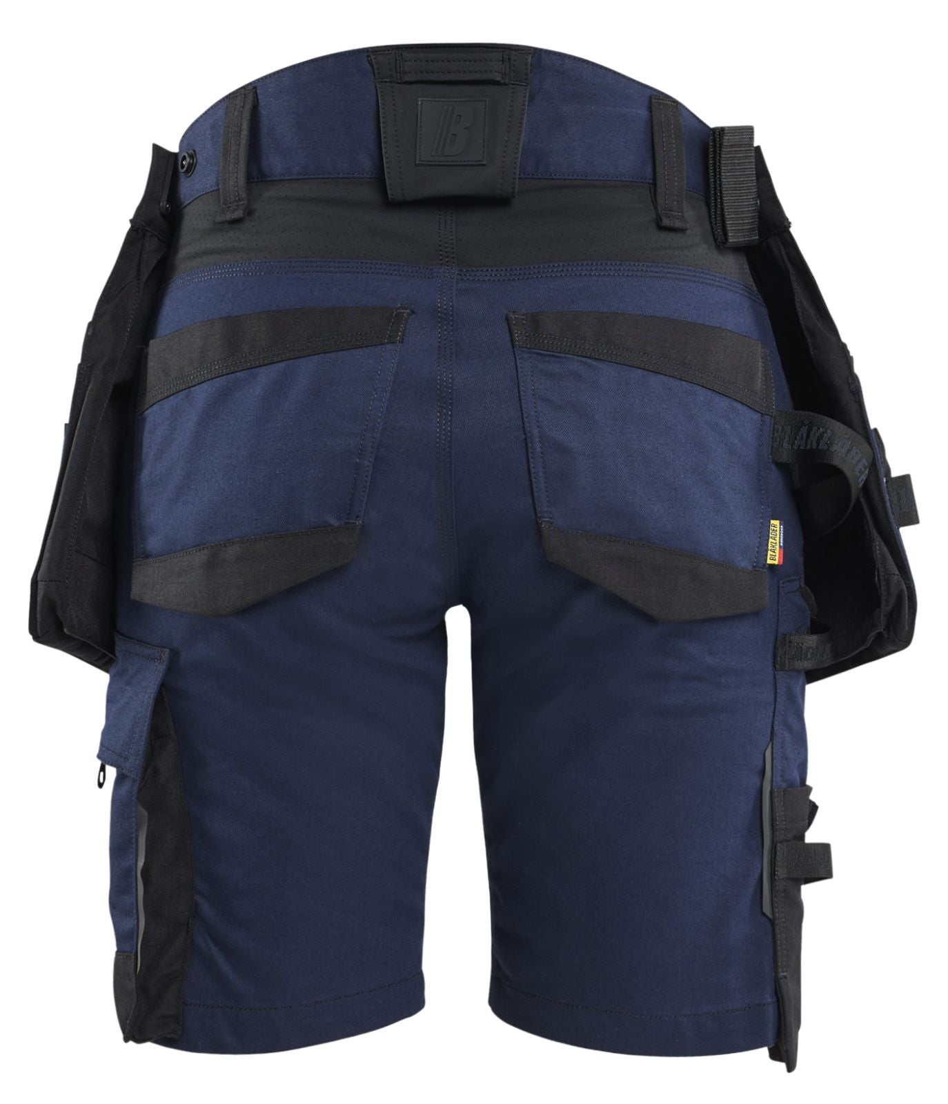 Blaklader Dames Striker Short 71751149 2-weg stretch afneembare gereedschapszakken donker marineblauw-zwart(8699)