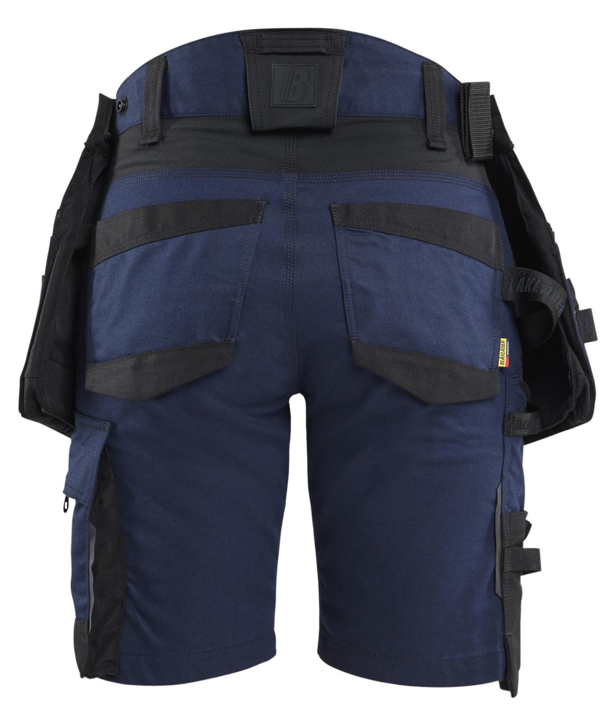 Blaklader Dames Striker Short 71751149 2-weg stretch afneembare gereedschapszakken donker marineblauw-zwart(8699)