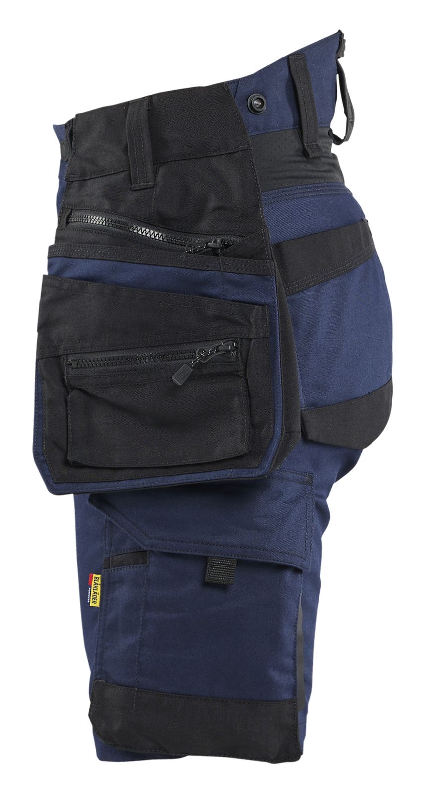 Blaklader Dames Striker Short 71751149 2-weg stretch afneembare gereedschapszakken donker marineblauw-zwart(8699)