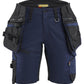 Blaklader Dames Striker Short 71751149 2-weg stretch afneembare gereedschapszakken donker marineblauw-zwart(8699)
