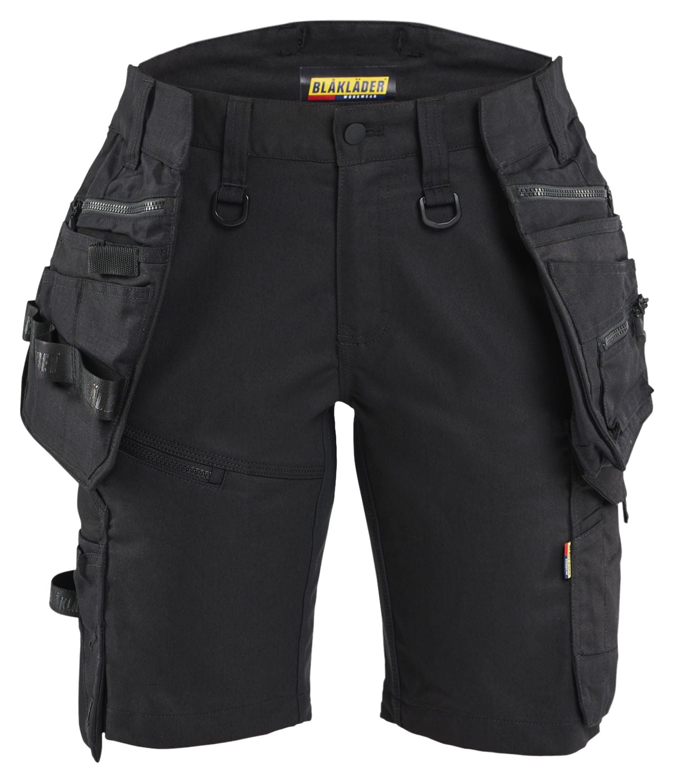 Blaklader Dames Striker Short 71751149 2-weg stretch afneembare gereedschapszakken zwart(9999)