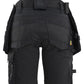 Blaklader Dames Striker Short 71751149 2-weg stretch afneembare gereedschapszakken zwart(9999)