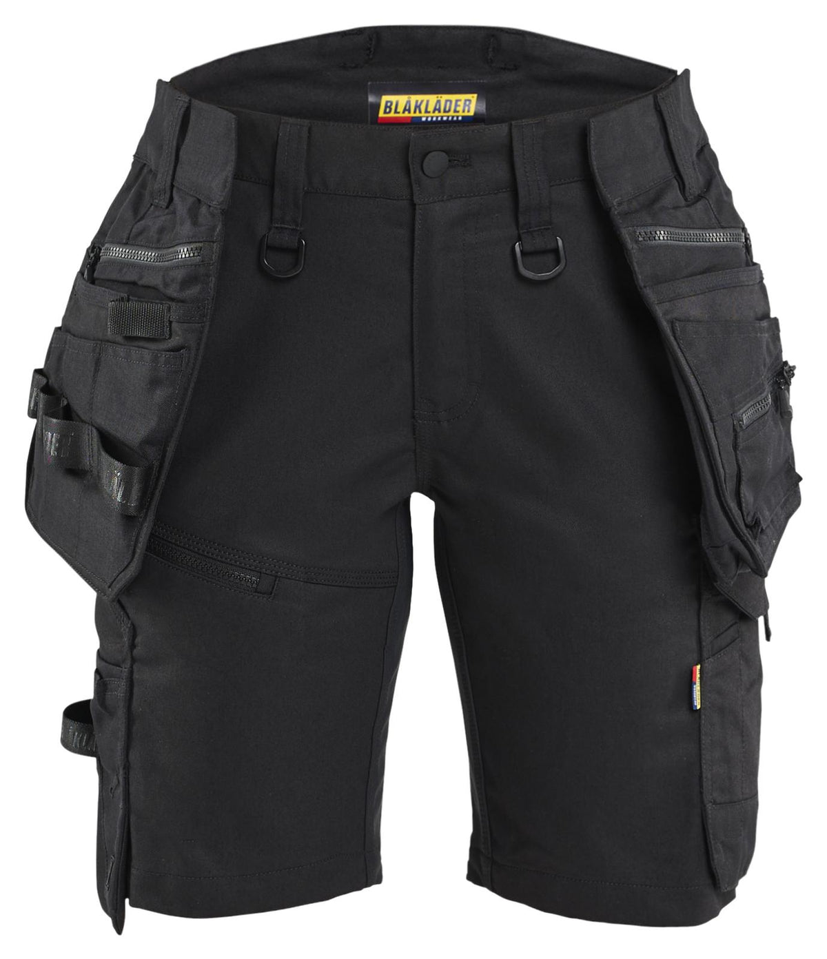 Blaklader Dames Striker Short 71751149 2-weg stretch afneembare gereedschapszakken zwart(9999)