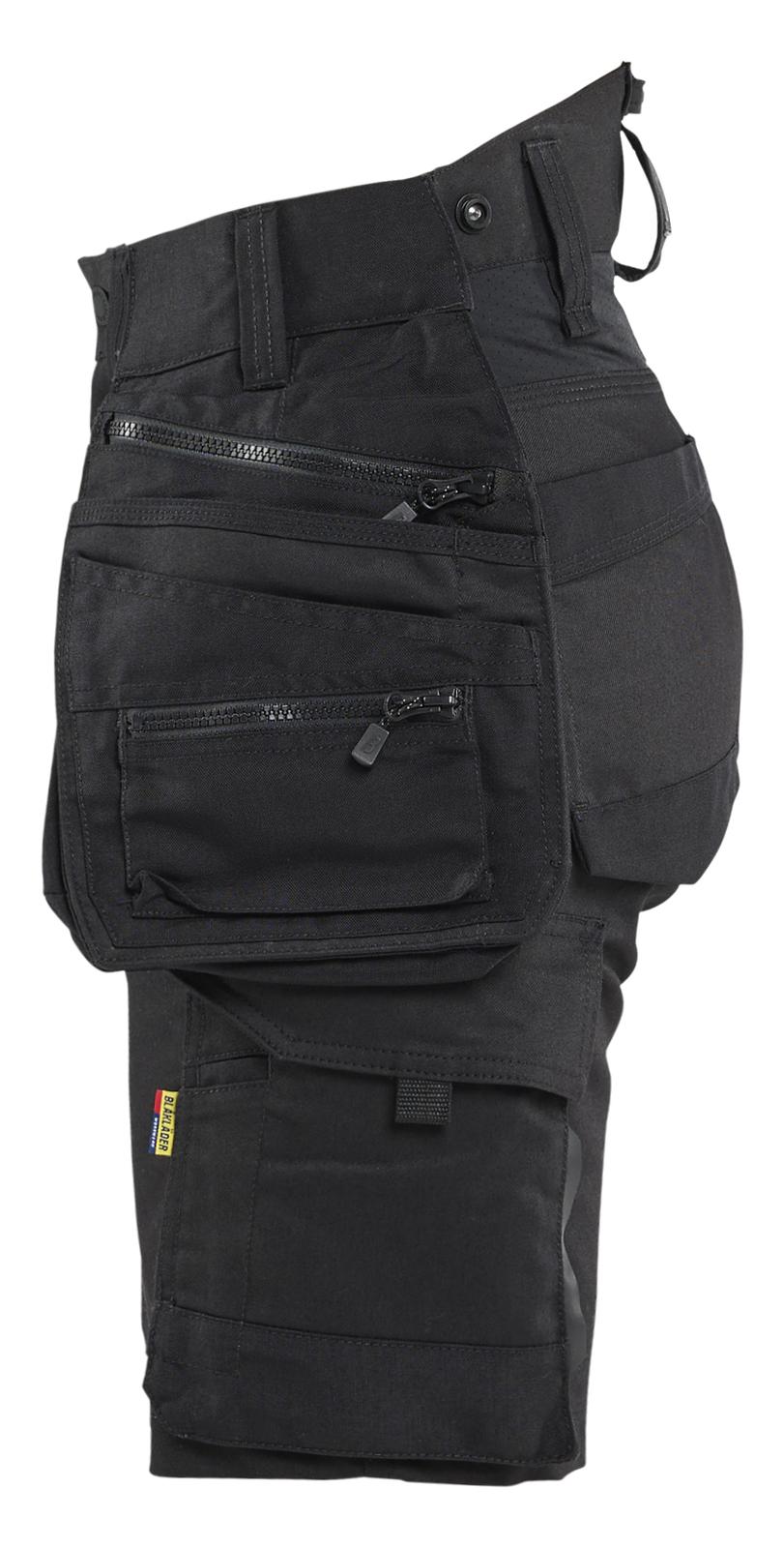 Blaklader Dames Striker Short 71751149 2-weg stretch afneembare gereedschapszakken zwart(9999)