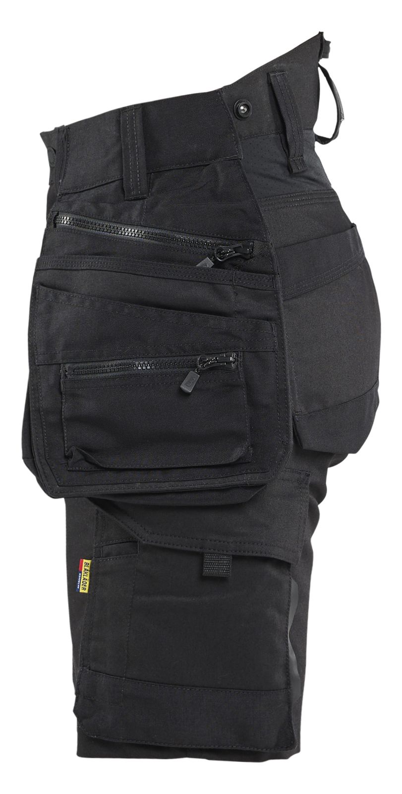 Blaklader Dames Striker Short 71751149 2-weg stretch afneembare gereedschapszakken zwart(9999)