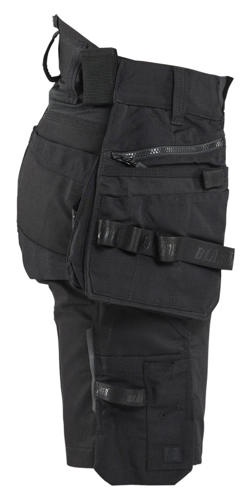 Blaklader Dames Striker Short 71751149 2-weg stretch afneembare gereedschapszakken zwart(9999)