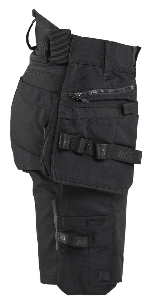 Blaklader Dames Striker Short 71751149 2-weg stretch afneembare gereedschapszakken zwart(9999)