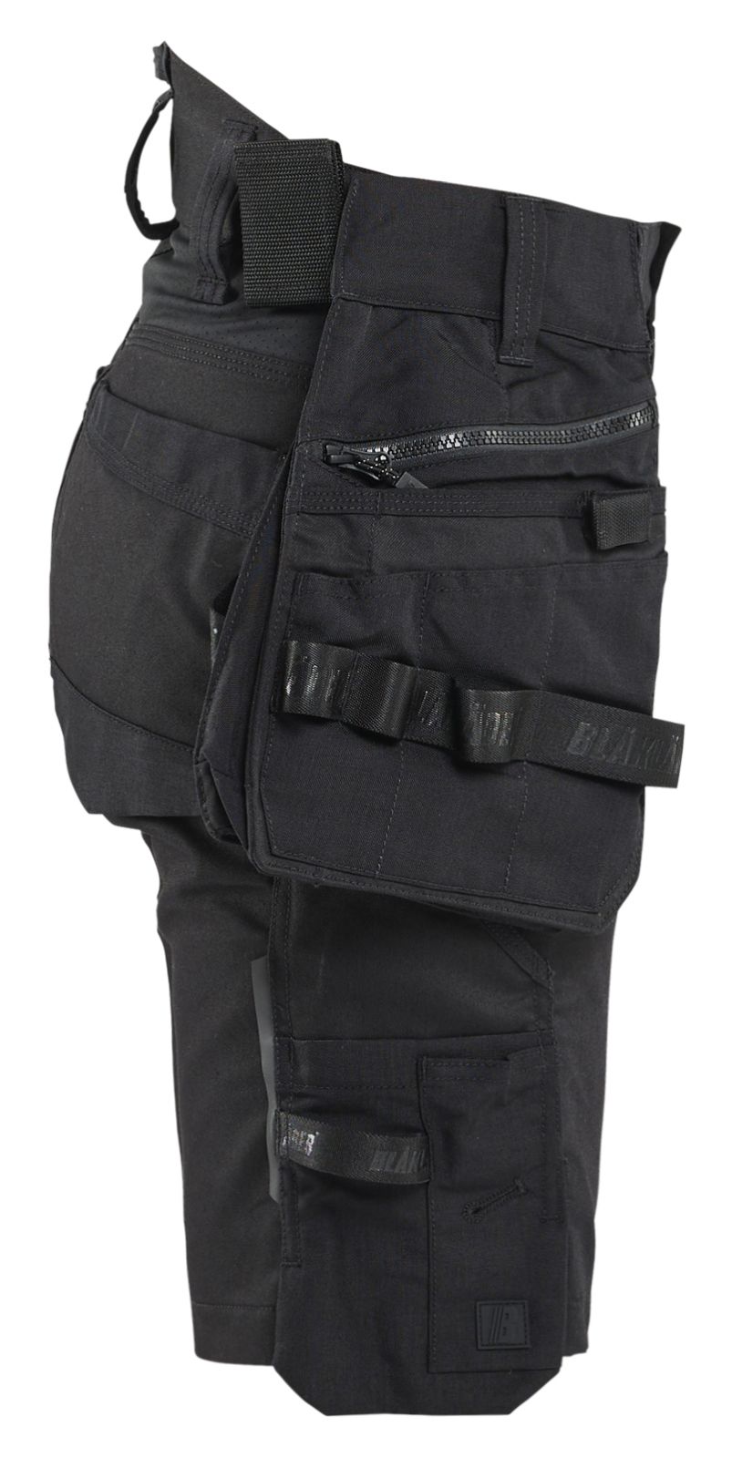 Blaklader Dames Striker Short 71751149 2-weg stretch afneembare gereedschapszakken zwart(9999)