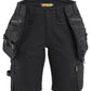 Blaklader Dames Striker Short 71751149 2-weg stretch afneembare gereedschapszakken zwart(9999)
