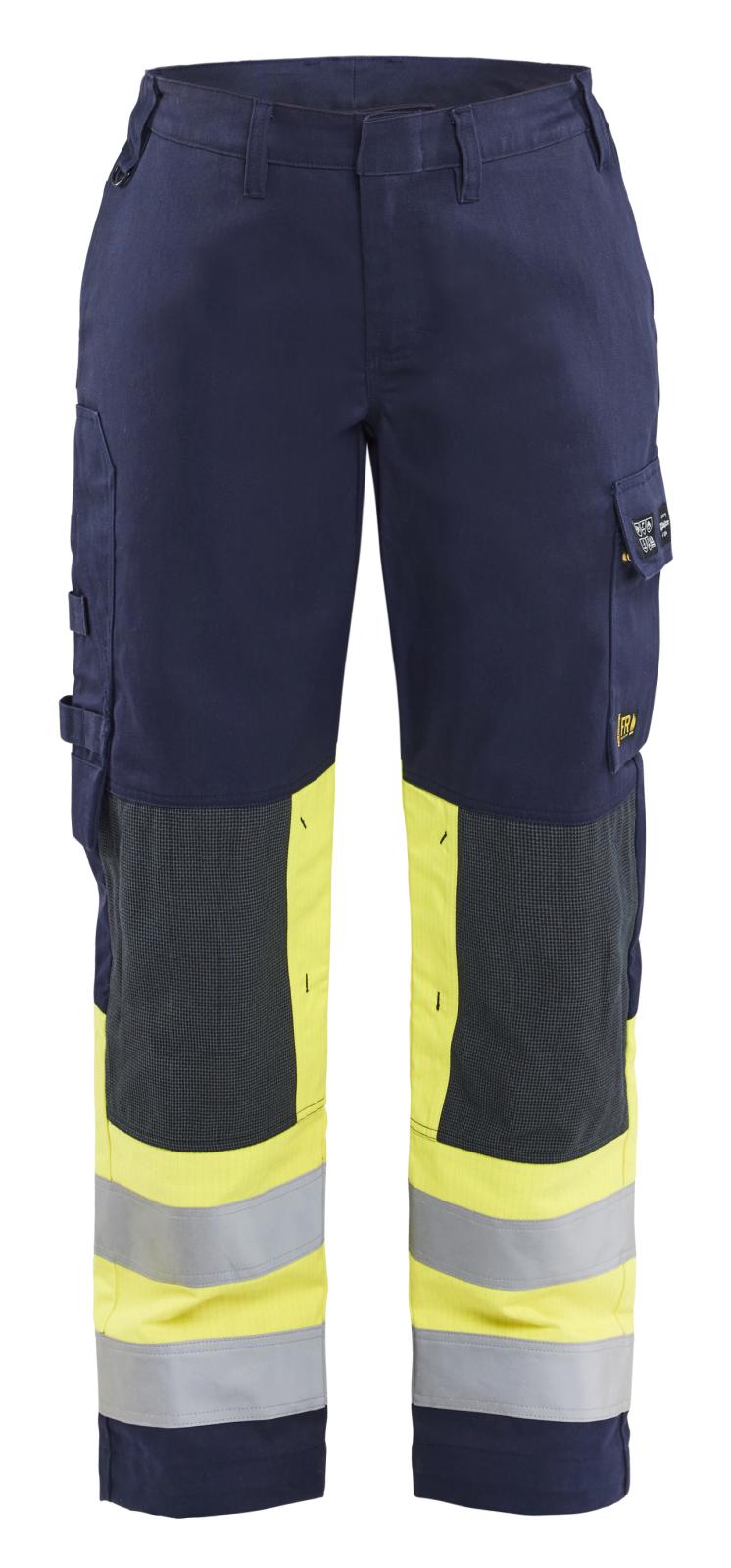 Blaklader Werkbroeken 71811514 marineblauw-fluo geel(8933)
