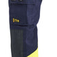 Blaklader Werkbroeken 71811514 marineblauw-fluo geel(8933)