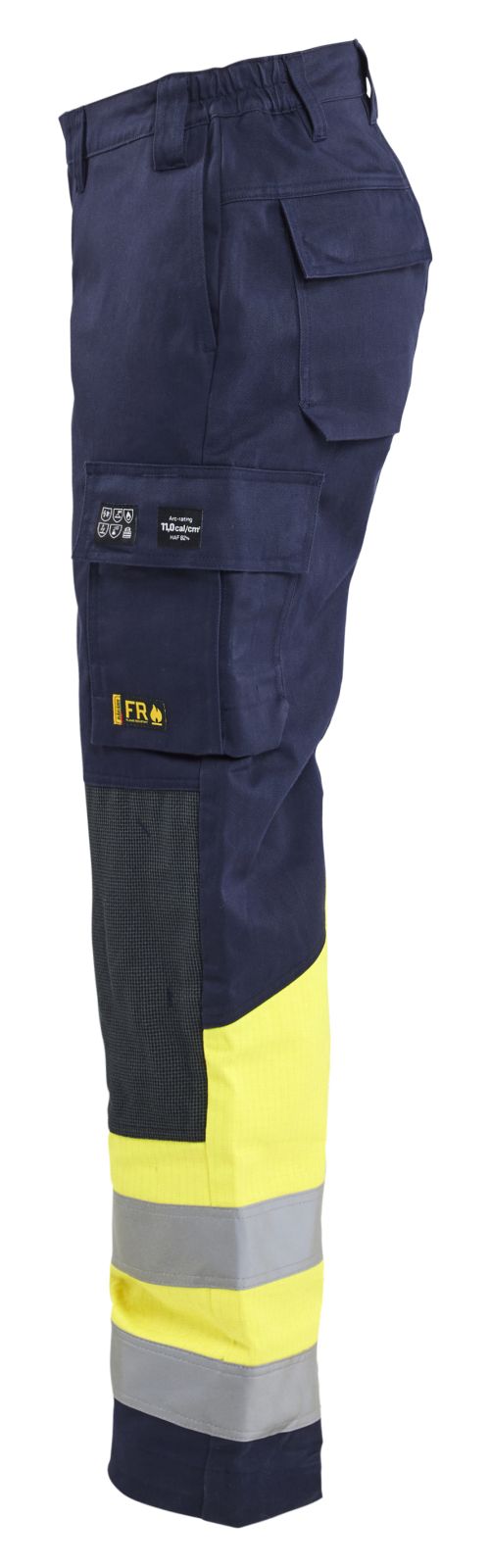 Blaklader Werkbroeken 71811514 marineblauw-fluo geel(8933)