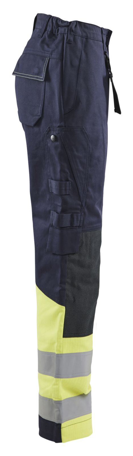 Blaklader Werkbroeken 71811514 marineblauw-fluo geel(8933)