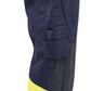 Blaklader Werkbroeken 71811514 marineblauw-fluo geel(8933)