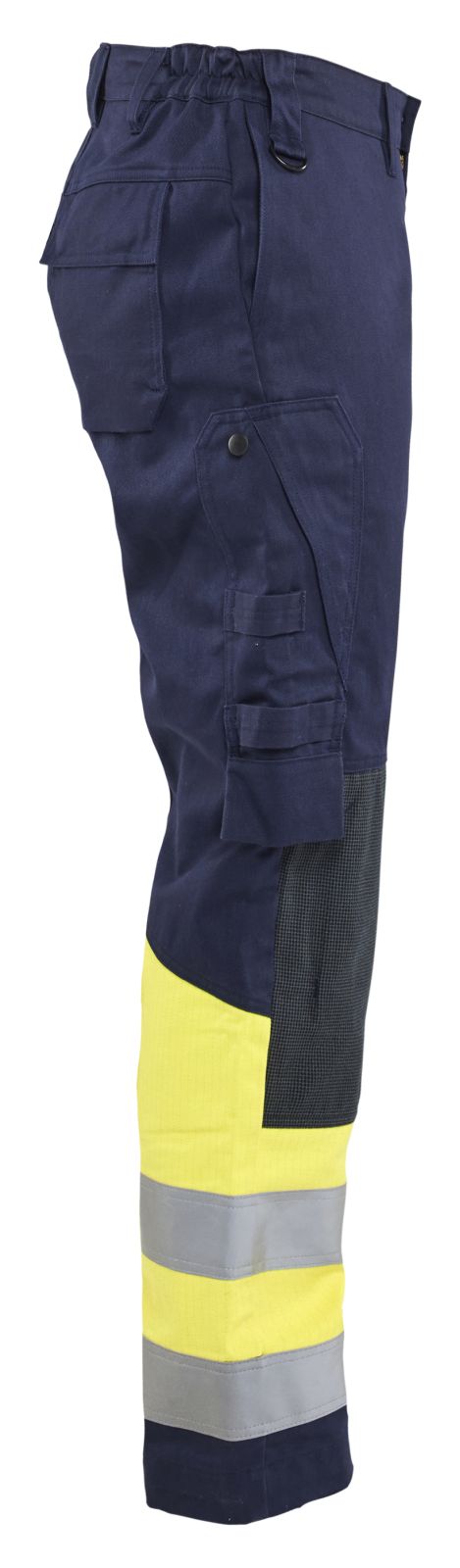 Blaklader Werkbroeken 71811514 marineblauw-fluo geel(8933)