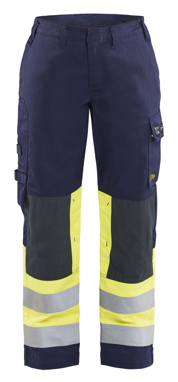 Blaklader Werkbroeken 71811514 marineblauw-fluo geel(8933)