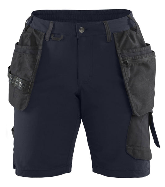 Blaklader Stretch shorts 71831645 dames donker marineblauw-zwart(8699)