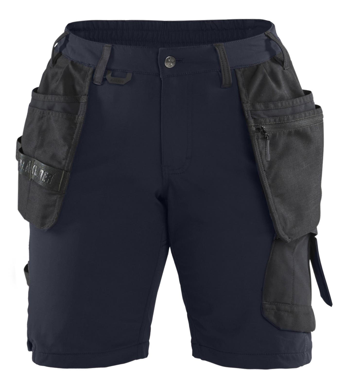Blaklader Stretch shorts 71831645 dames donker marineblauw-zwart(8699)