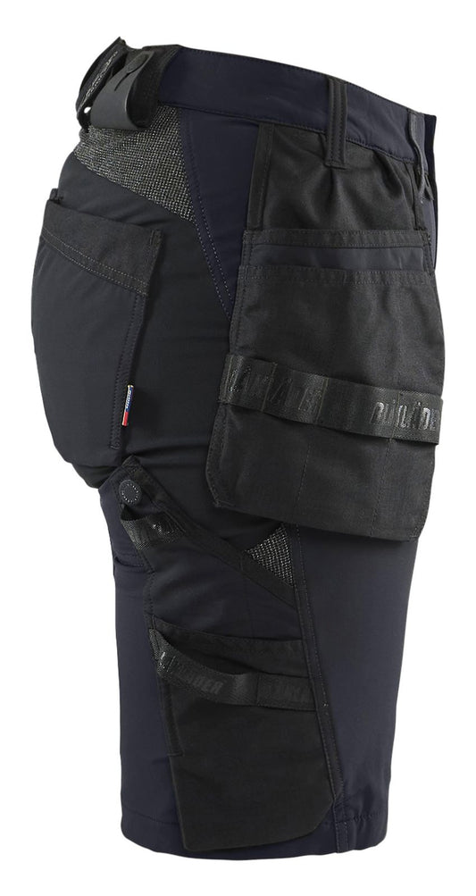 Blaklader Stretch shorts 71831645 dames donker marineblauw-zwart(8699)