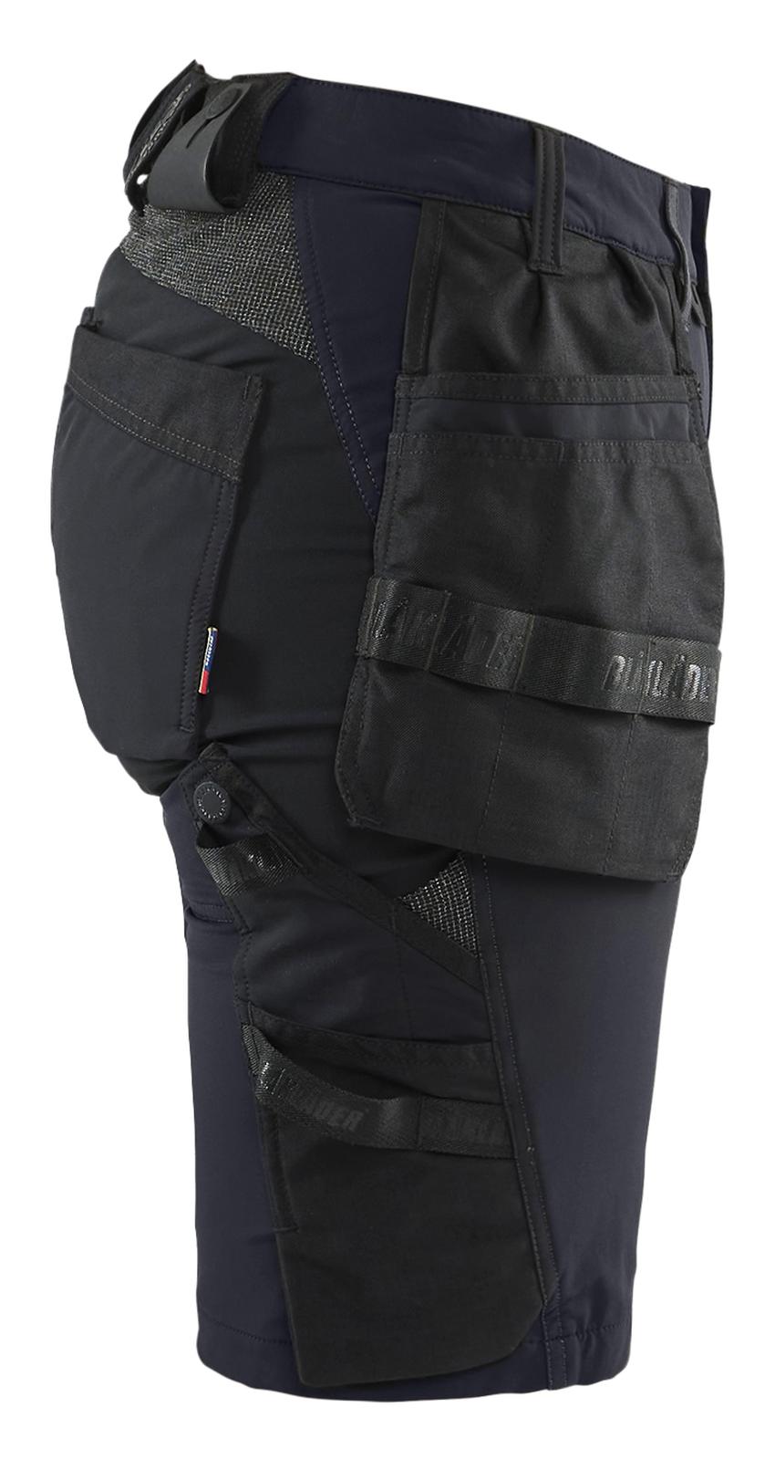 Blaklader Stretch shorts 71831645 dames donker marineblauw-zwart(8699)