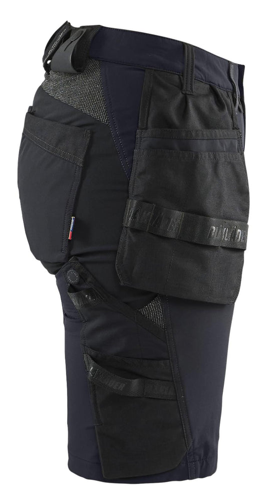 Blaklader Stretch shorts 71831645 dames donker marineblauw-zwart(8699)