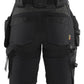 Blaklader Stretch shorts 71831645 dames zwart-donkergrijs(9998)
