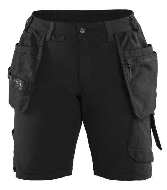 Blaklader Stretch shorts 71831645 dames zwart-donkergrijs(9998)