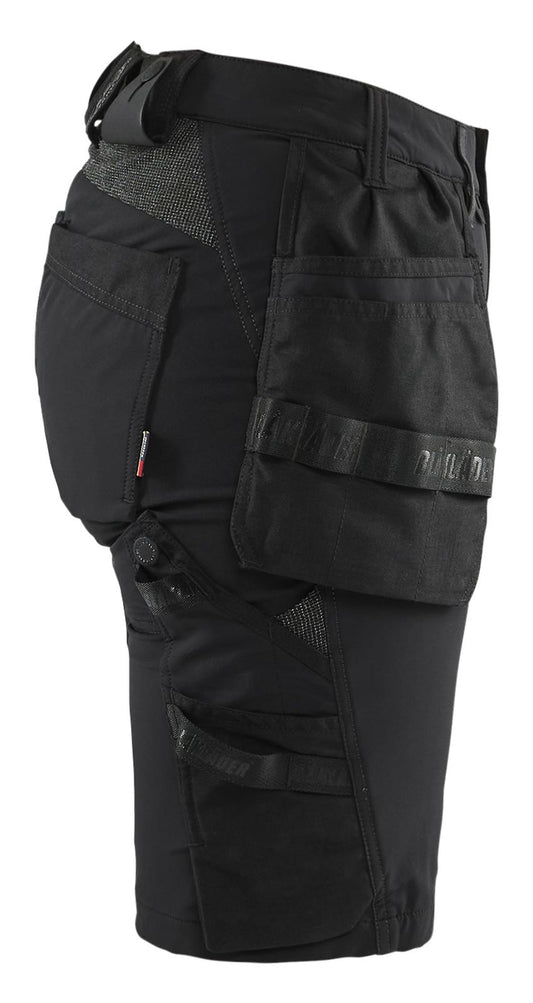Blaklader Stretch shorts 71831645 dames zwart-donkergrijs(9998)