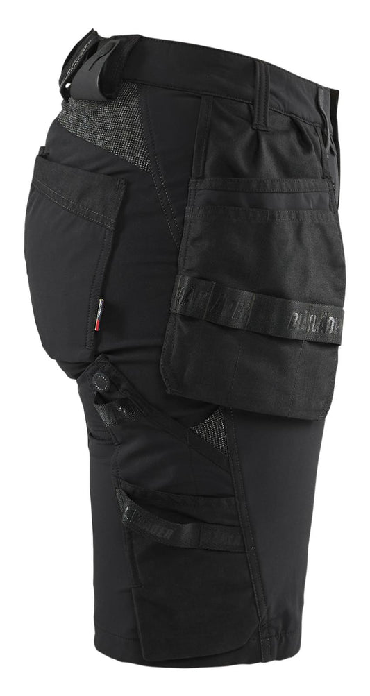 Blaklader Stretch shorts 71831645 dames zwart-donkergrijs(9998)