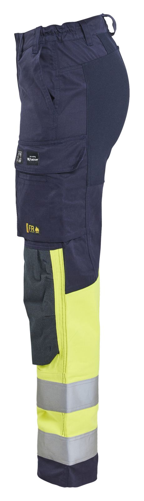 Blaklader Werkbroeken 71871512 marineblauw-fluo geel(8933)